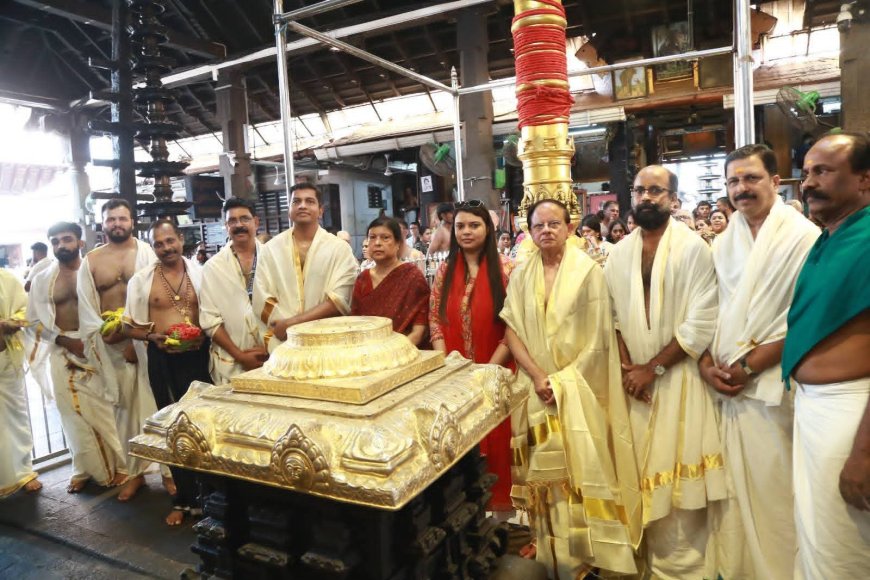 പ്രധാനമന്ത്രിയുടെ സെക്രട്ടറി ഡോ.പി കെ മിശ്രയും കുടുംബവും ക്ഷേത്ര ദർശനം നടത്തി.
